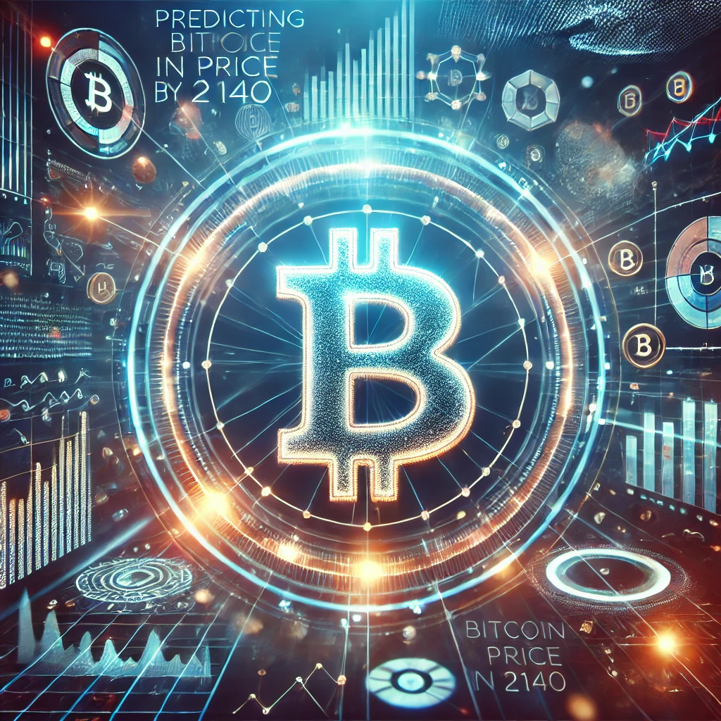 A futuristic featured image showcasing a glowing Bitcoin symbol surrounded by abstract graphs and charts representing price growth and technological advancements, set against a digital-themed background with blockchain-inspired designs.